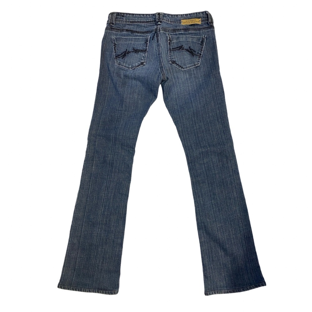 Parasuco Denim Legend Straight Leg Blue Jeans Crystal Embellishment Size 28 - Picture 3 of 16